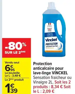 Carrefour VINCKEL Protection anticalcaire pour lave-linge offre