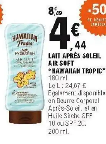 Lait après soleil air soft