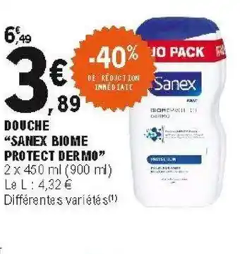E.Leclerc Douche sanex biome offre