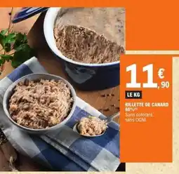 E.Leclerc RILLETTE DE CANARD offre