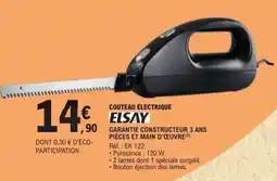 E.Leclerc Couteau Électrique ELSAY offre