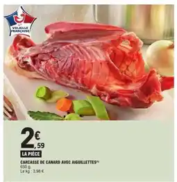 E.Leclerc Carcasse de canard, avec aiguillettes offre
