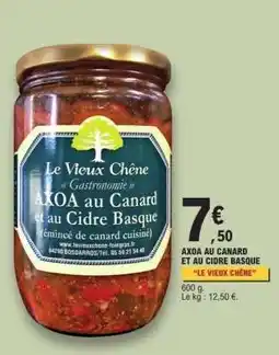 E.Leclerc AXOA AU CANARD ET AU CIDRE BASQUE offre