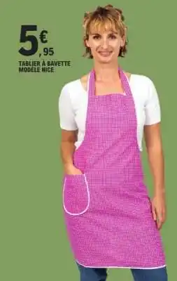 E.Leclerc Tablier à bavette modèle Nice offre
