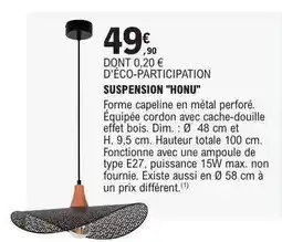 E.Leclerc SUSPENSION HONU offre