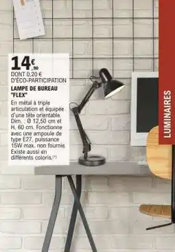 E.Leclerc LAMPE DE BUREAU FLEX offre