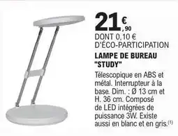 E.Leclerc LAMPE DE BUREAU STUDY offre