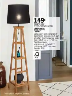 E.Leclerc LAMPADAIRE BOOKY offre