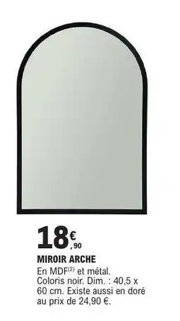 E.Leclerc MIROIR ARCHE offre