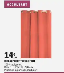 E.Leclerc RIDEAU MUST OCCULTANT offre