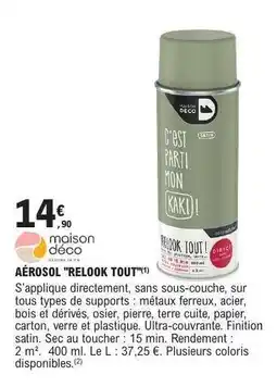 E.Leclerc AÉROSOL RELOOK TOUT offre