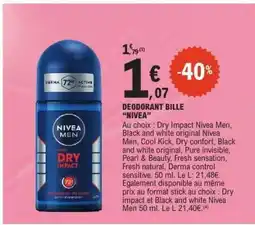 E.Leclerc DEODORANT BILLE NIVEA offre