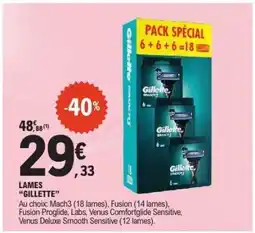 E.Leclerc LAMES GILLETTE offre