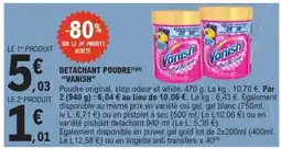 E.Leclerc DÉTACHANT POUDRE “VANISH” offre