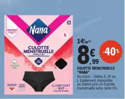 E.Leclerc Culotte Menstruelle Nana offre