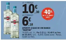 E.Leclerc Apéritif à base de vin Bianco 'Martini' offre