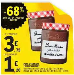E.Leclerc Pâte à tartiner Bonne Maman offre