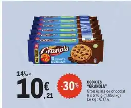 E.Leclerc COOKIES GRANOLA offre
