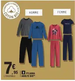 E.Leclerc PYJAMA ADULTE BIO offre
