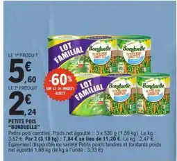 E.Leclerc PETITS POIS “BONDUELLE” offre