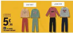 E.Leclerc Pyjama Velours Enfant offre