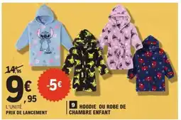 E.Leclerc Hoodie ou Robe de Chambre Enfant offre