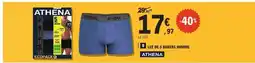 E.Leclerc ATHENA LOT DE 5 BOXERS HOMME offre