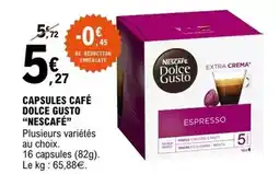 E.Leclerc Nescafé - capsules café dolce gusto offre