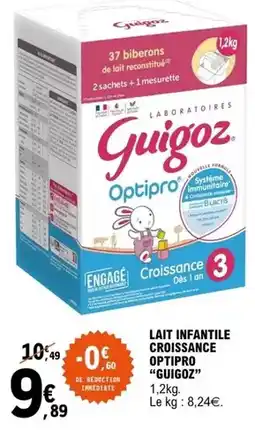 E.Leclerc Laboratoires guigoz - lait infantile croissance optipro offre