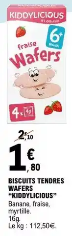 E.Leclerc Biscuits tendres wafers offre