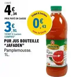 E.Leclerc Pamplemousse - pur jus bouteille offre