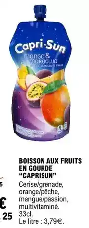 E.Leclerc Caprisun - boisson aux fruits en gourde offre