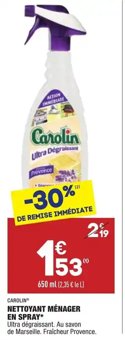 ALDI Nettoyant ménager en spray offre