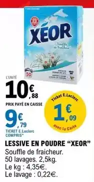 E.Leclerc E.leclerc - lessive en poudre offre