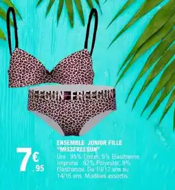 E.Leclerc Freegun - ensemble junior fille missfreegon offre