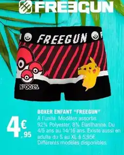 E.Leclerc Freegun - boxer enfant offre