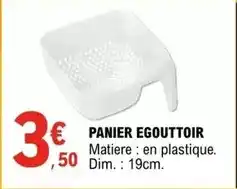 E.Leclerc Dim - panier egouttoir offre