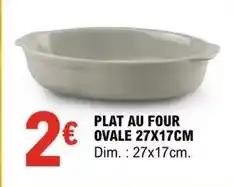 E.Leclerc Dim - plat au four ovale 27x17cm offre
