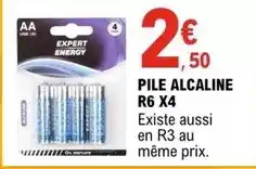 E.Leclerc Mercure - pile alcaline r6 x4 offre