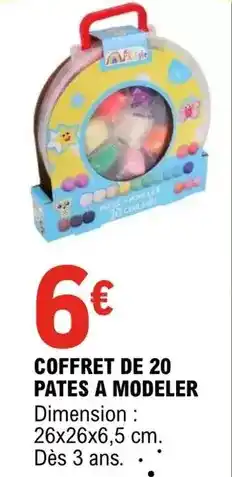 E.Leclerc Coffret de 20 pates a modeler offre