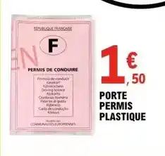 E.Leclerc Porte permis plastique offre