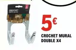 E.Leclerc Crochet mural double x4 offre
