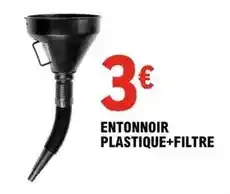 E.Leclerc Entonnoir plastique+filtre offre