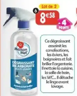 Maximo Lot de 2 dégraissants multi-usages au bicarbonate offre