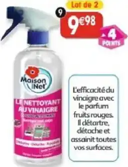 Maximo Lot de 2 nettoyants au vinaigre mousse nettoyante fruits rouges offre