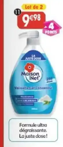 Maximo Lot de 2 liquides vaisselle concentrés sauge et bicarbonate offre