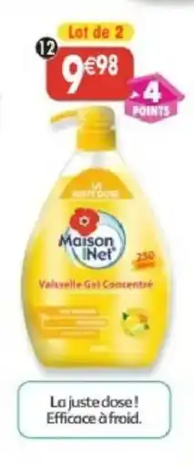 Maximo Lot de 2 liquides vaisselle concentré agrumes offre