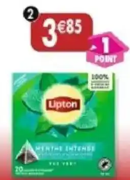 Maximo Vert deux menthes intenses lipton offre