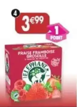Maximo Fraise, framboise, groseille elephant offre