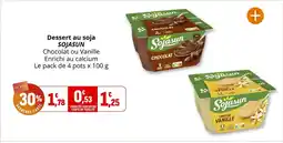 Coccinelle Supermarché SOJASUN Dessert au soja offre